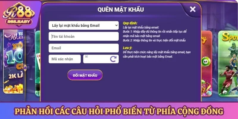 Phản hồi các câu hỏi phổ biến từ phía cộng đồng người chơi